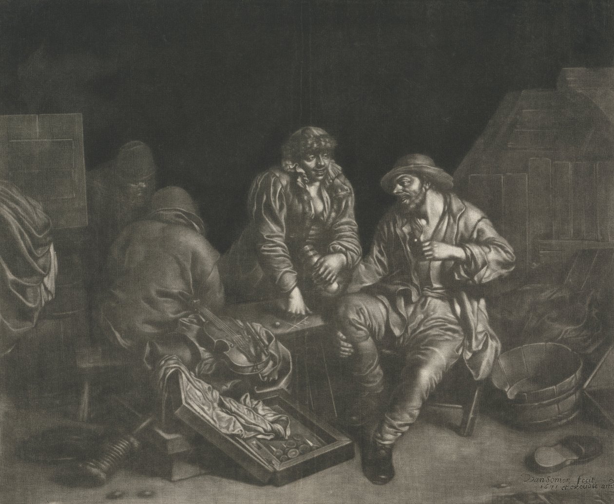 Tric-trac spillere af Jan van Somer