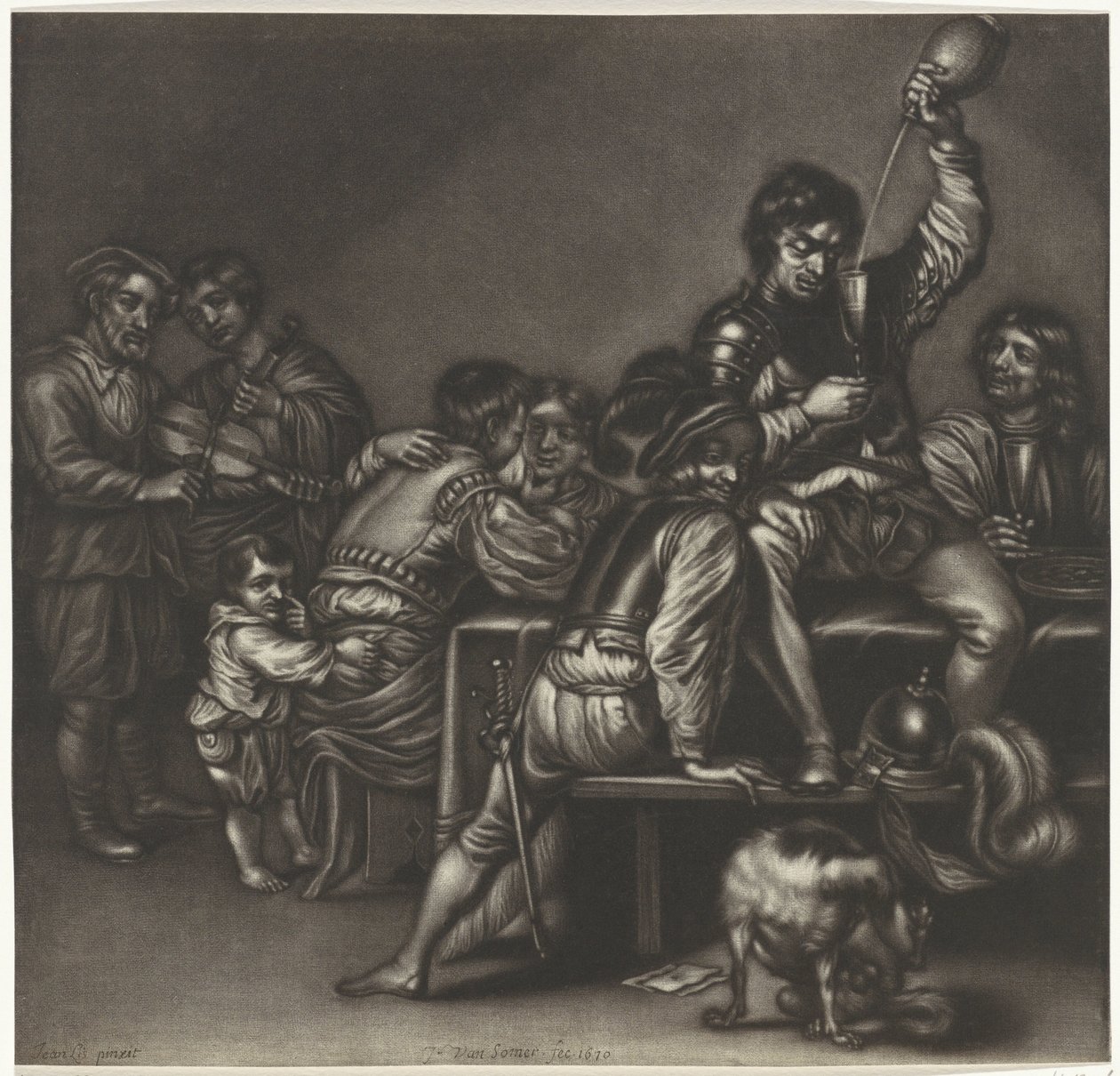 Glad selskab af Jan van Somer