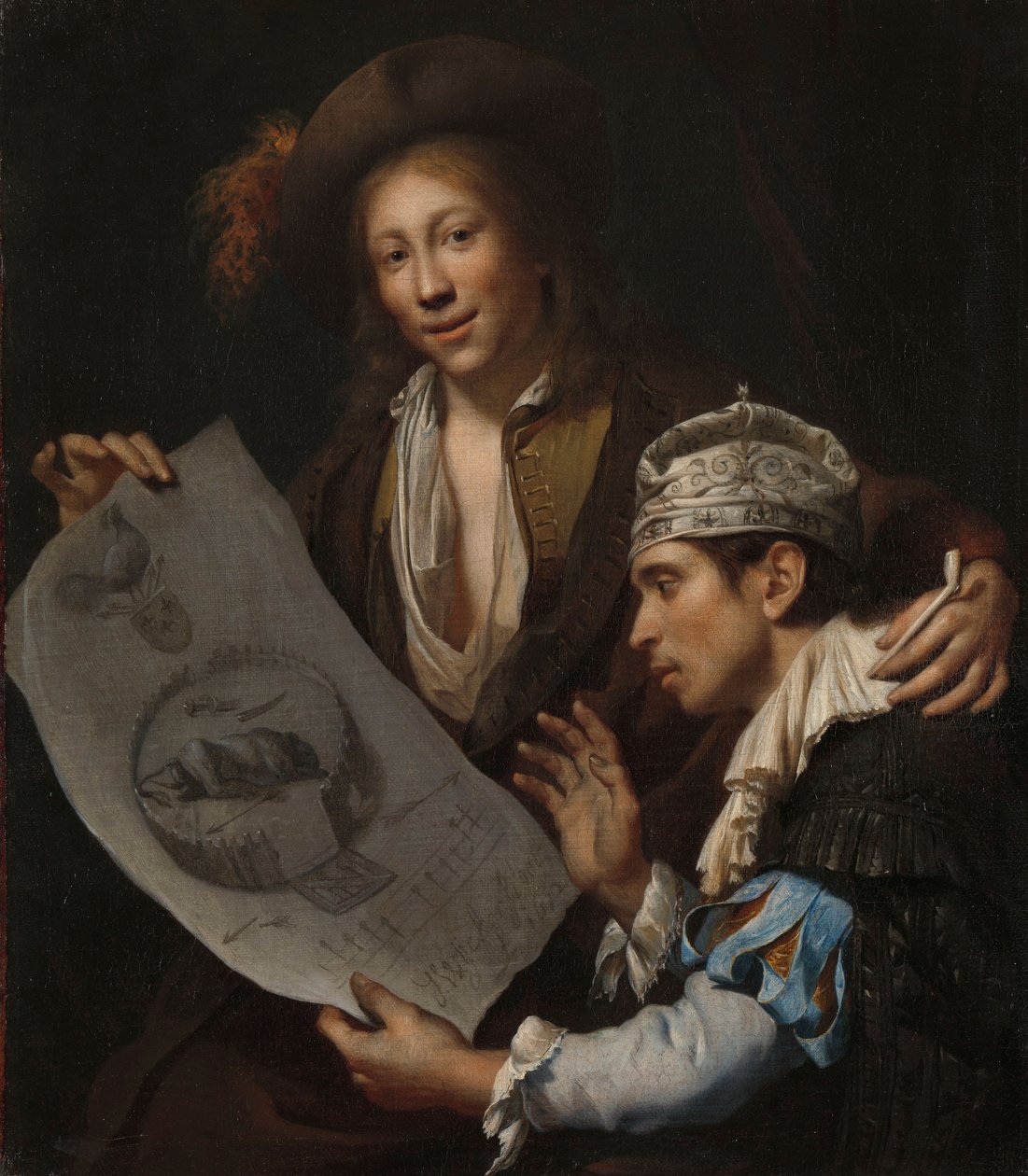 Allegori om den franske invasion i 1672 af Jan van Wyckersloot