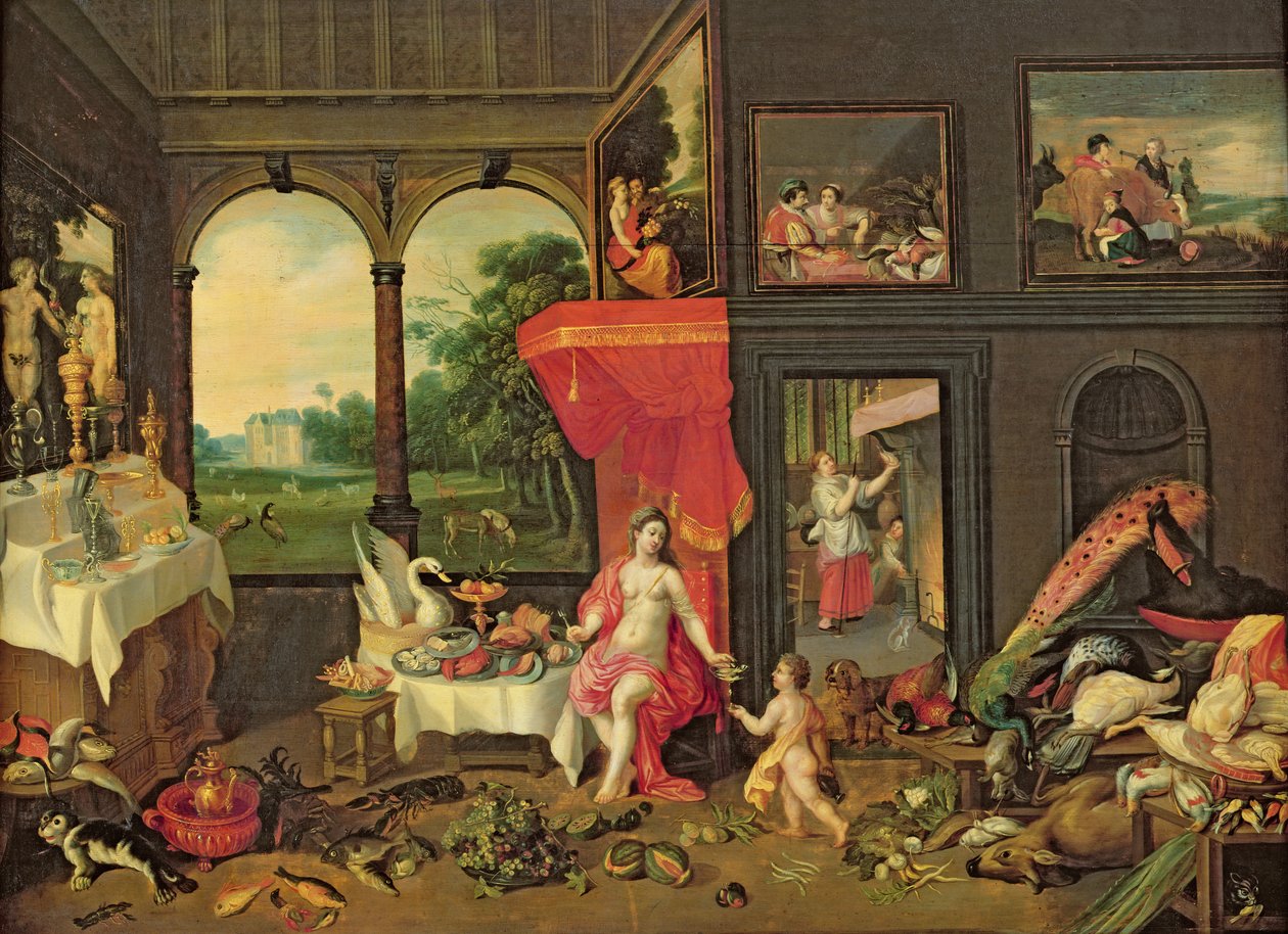 Allegori om smag af Jan van and Balen, Hendrik van Kessel