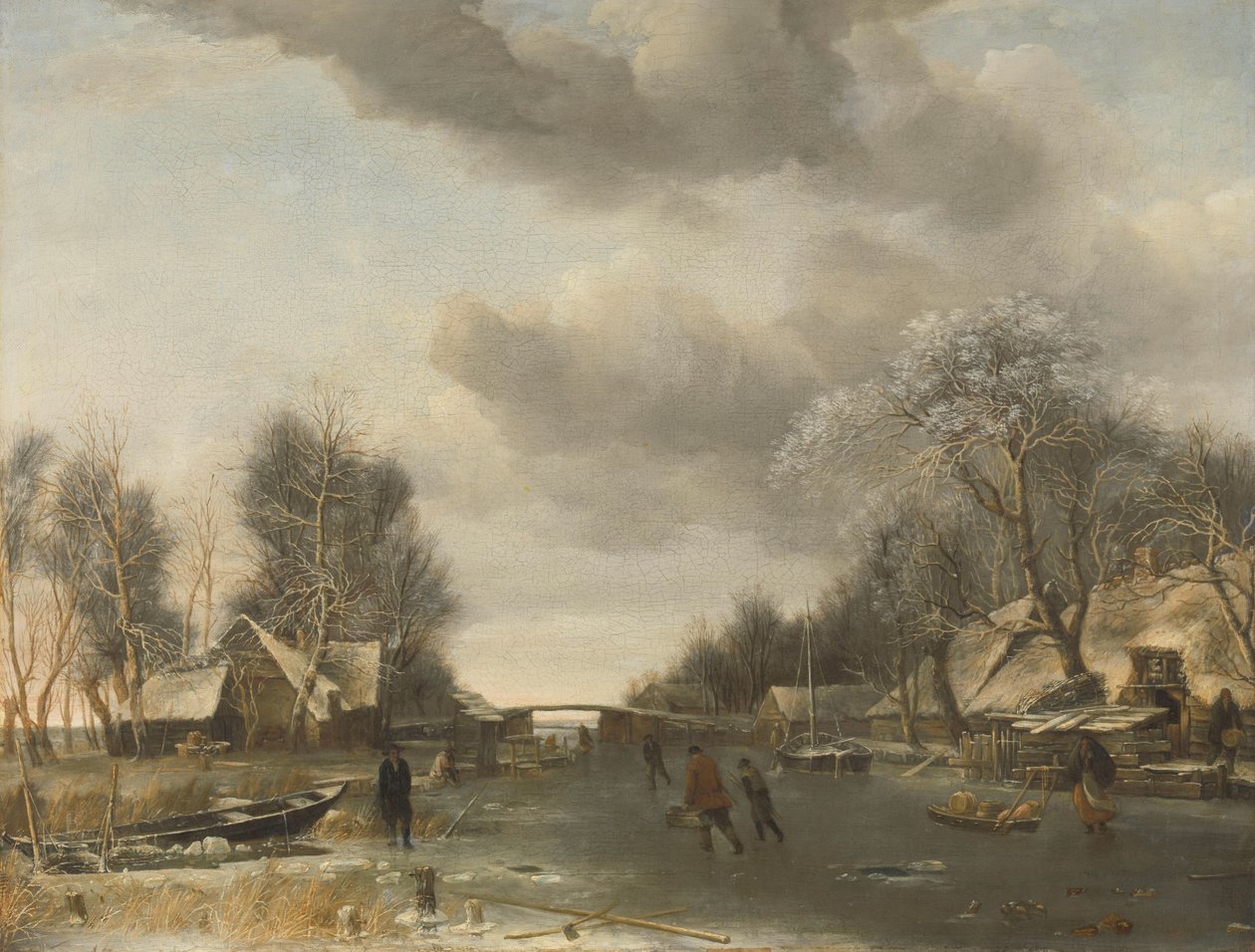 Vinterscene af Jan van de Cappelle