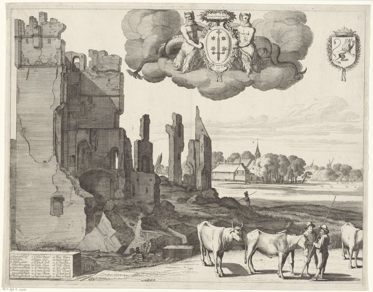 Udsigt over Haarlem (venstre side) haerlem af Jan van de Velde (II)