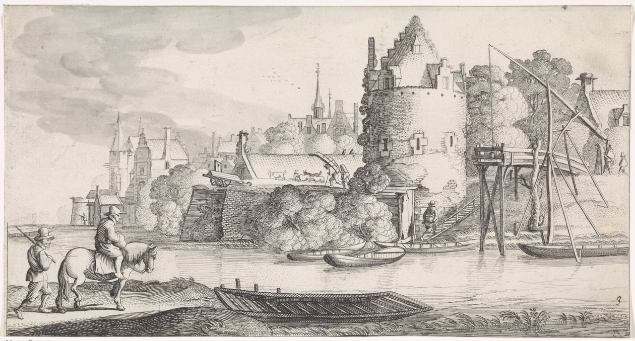 By ved en flod Behagelige landskaber og underholdende digte (serietitel) af Jan van de Velde (II)