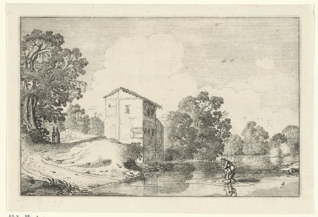 vadeplads Landskaber (serietitel) Amenissimae aliquot requculae (serietitel) af Jan van de Velde (II)