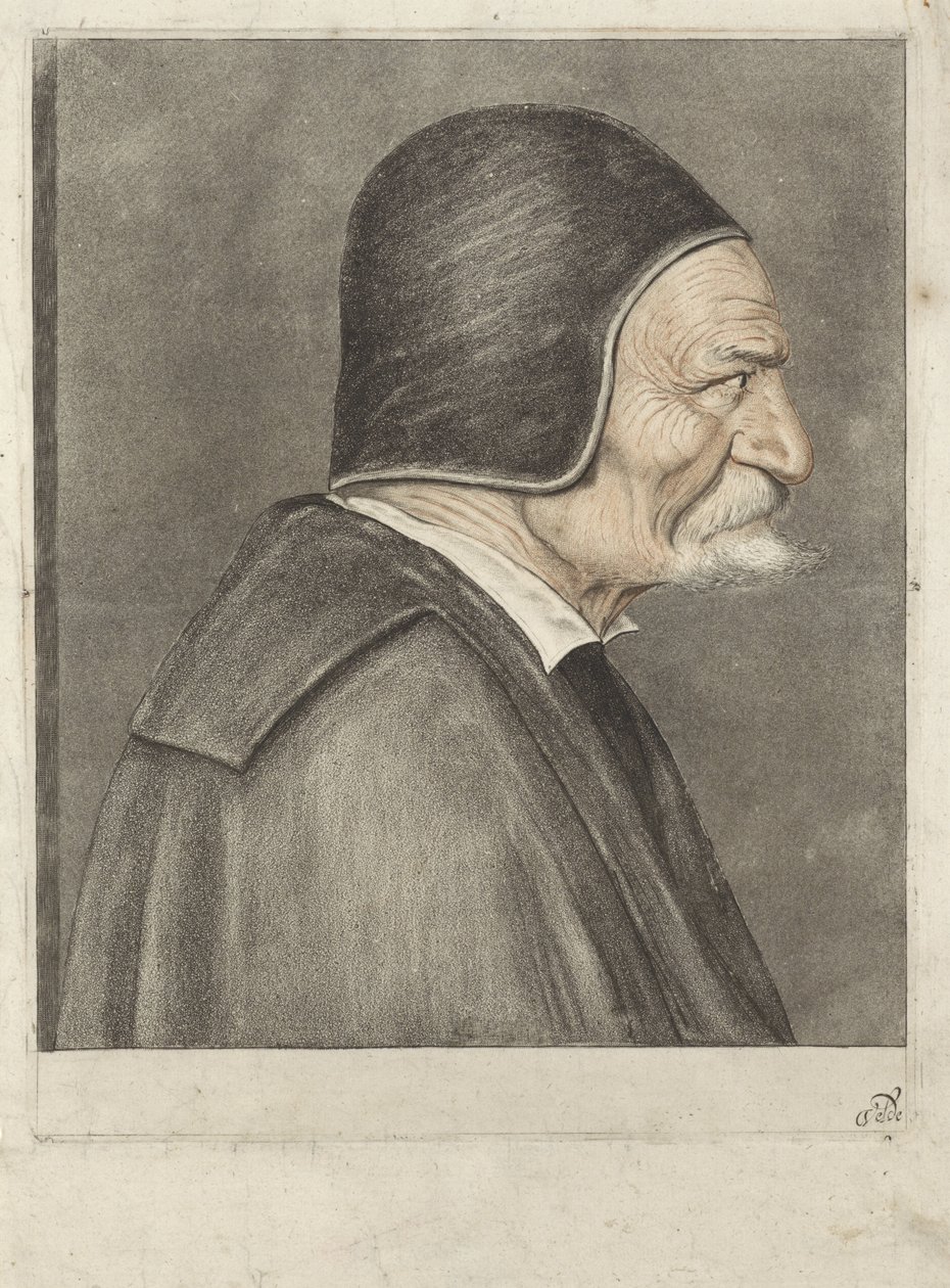 Buste af en gammel mand, vendt mod højre af Jan van de Velde (IV)
