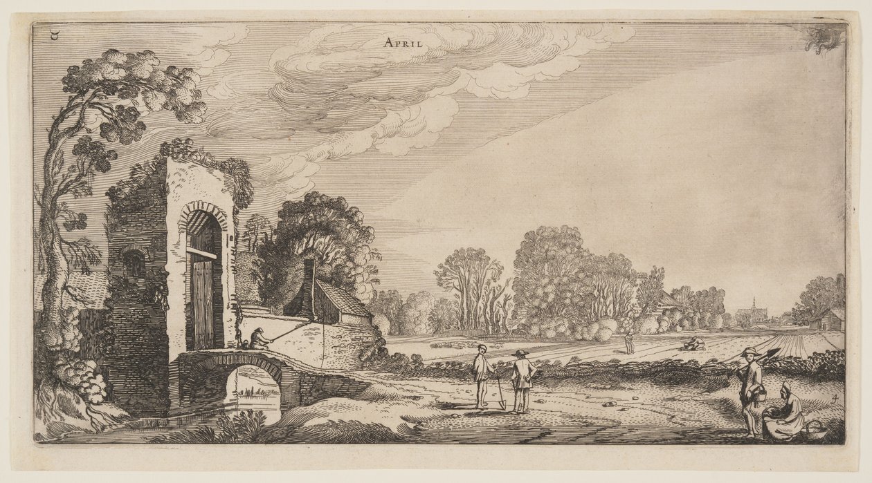 April, fra Årets tolv måneder af Jan van de Velde II