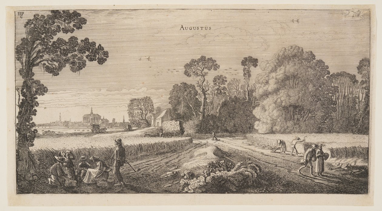 August, fra Årets tolv måneder af Jan van de Velde II