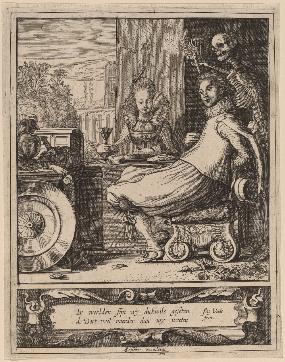 Døden tager et par ved overraskelse af Jan van de Velde II