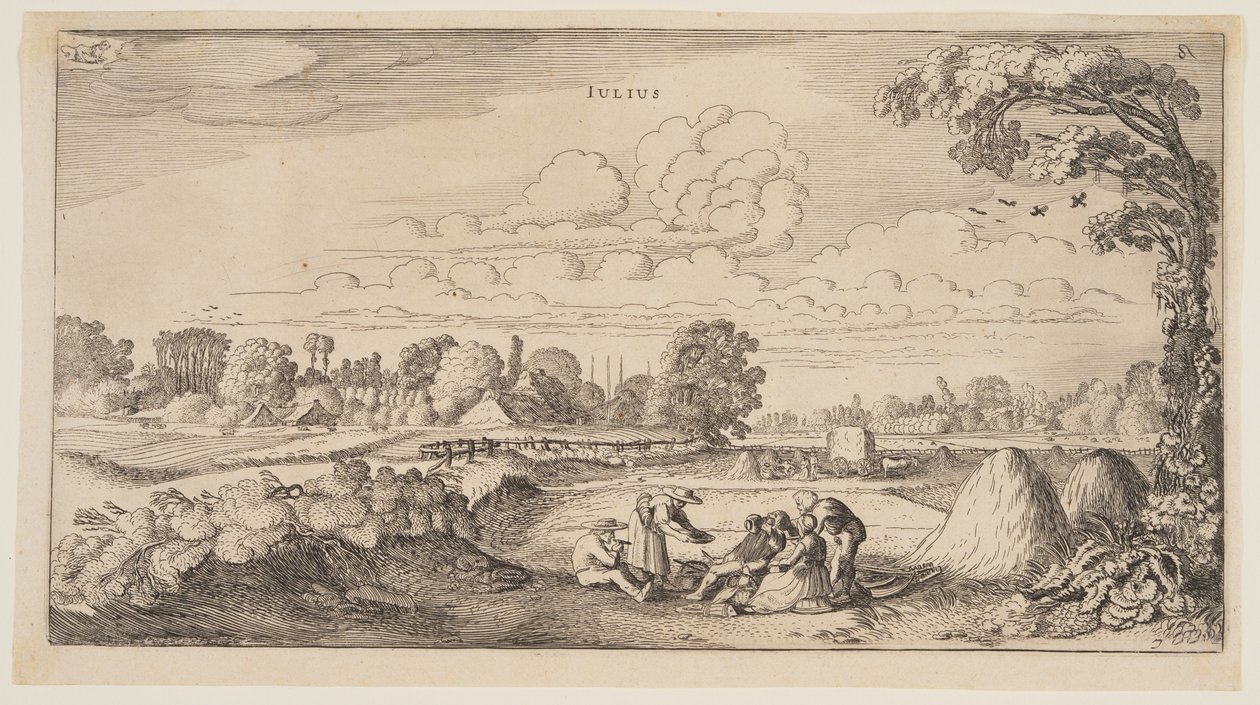 Juli, fra Årets tolv måneder af Jan van de Velde II