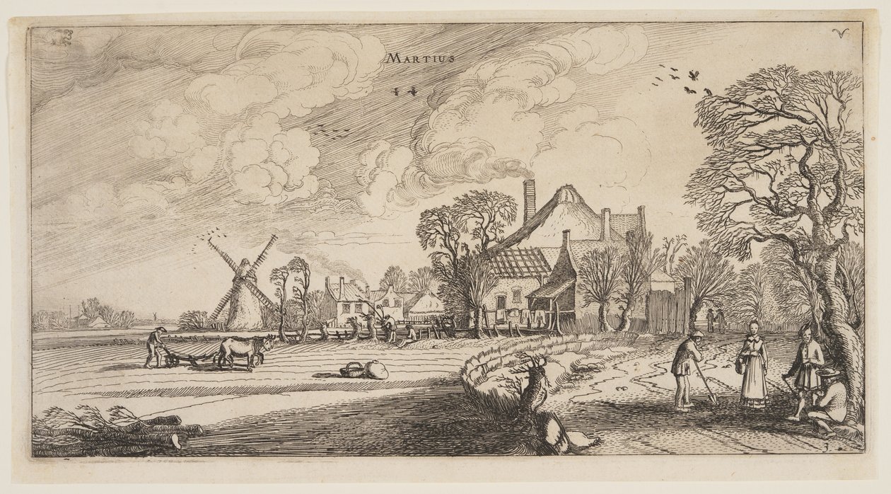 Marts, fra Årets tolv måneder af Jan van de Velde II