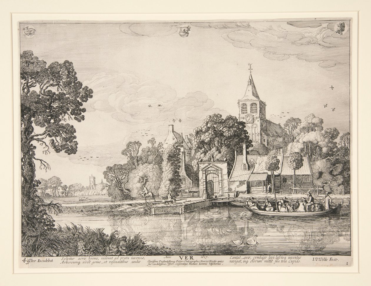 Forår, fra en serie af de fire årstider af Jan van de Velde II