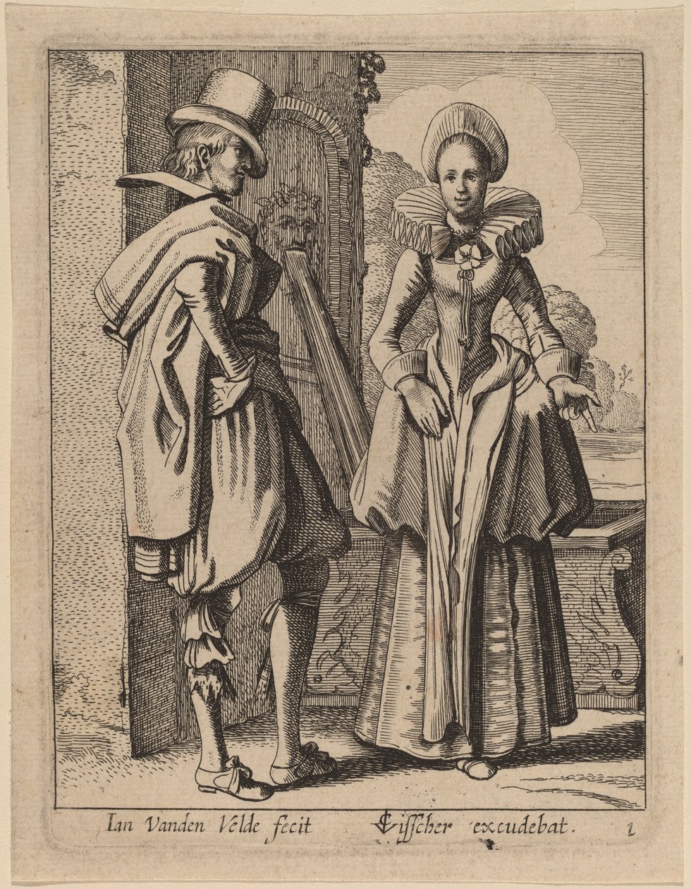 To Figurer i Kostume af Jan van de Velde II