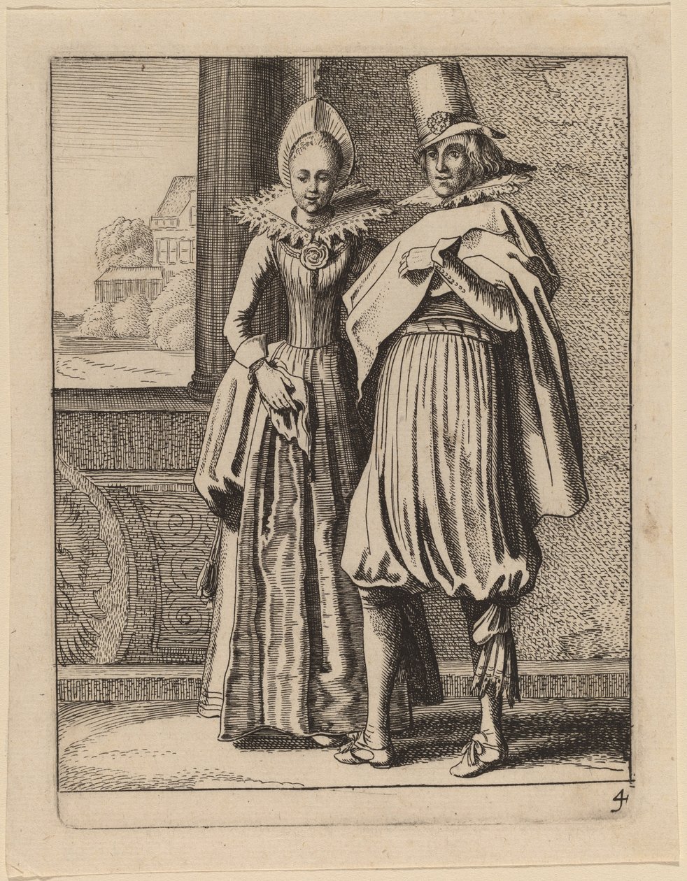 To Figurer i Kostume af Jan van de Velde II