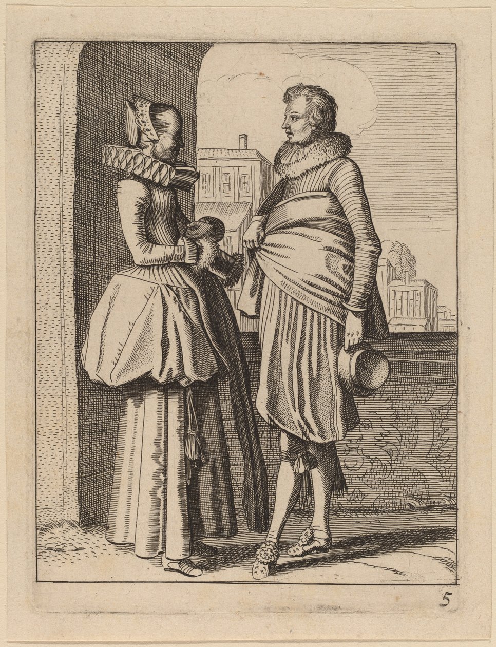 To Figurer i Kostume af Jan van de Velde II
