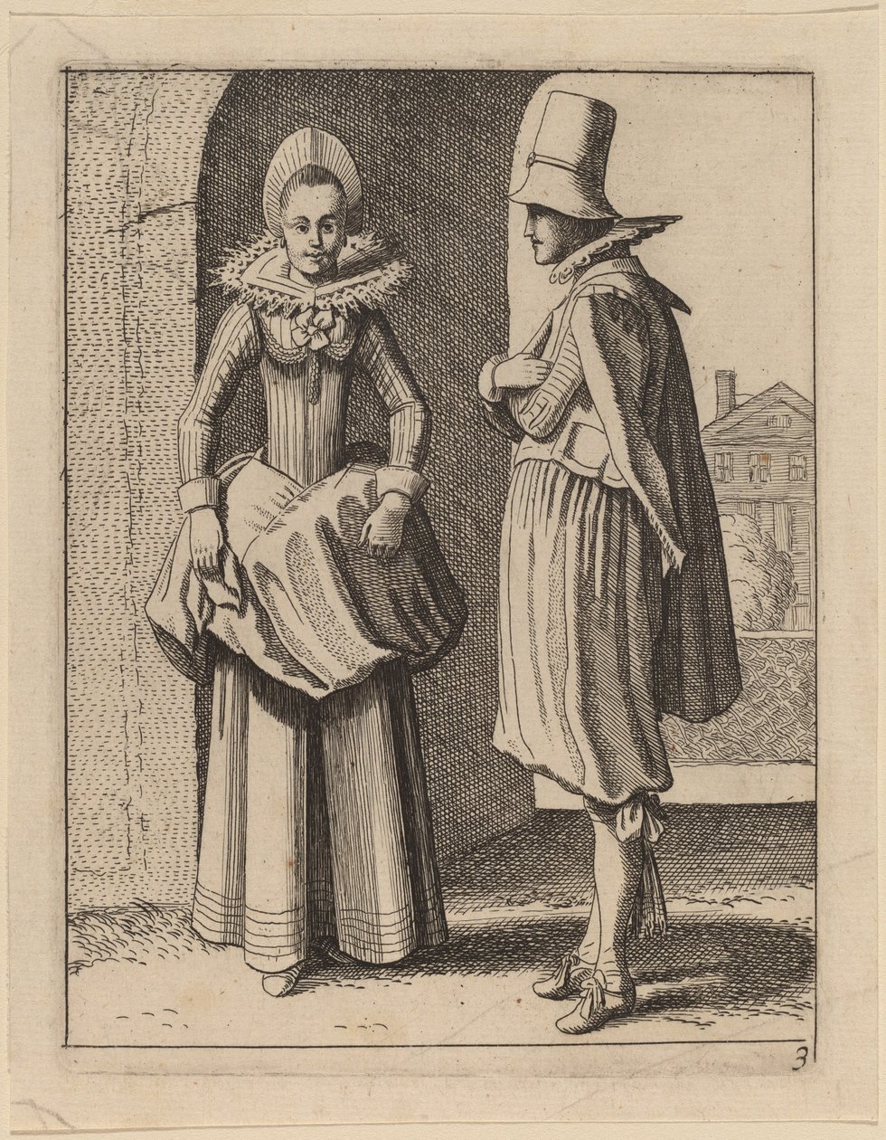 To Figurer i Kostume af Jan van de Velde II