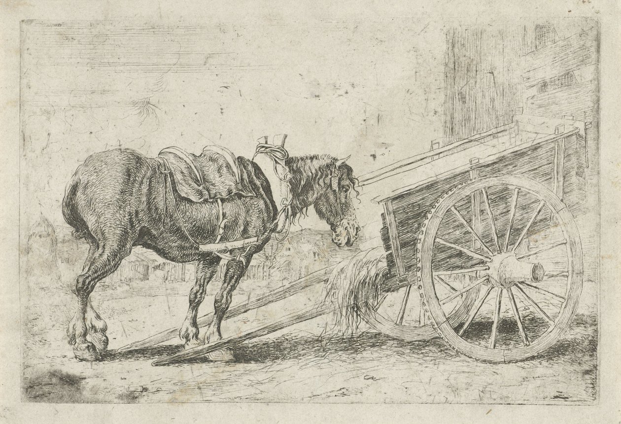 Hest med vogn Dyr (serietitel) Zoographiam (serietitel) af Jan van den Hecke
