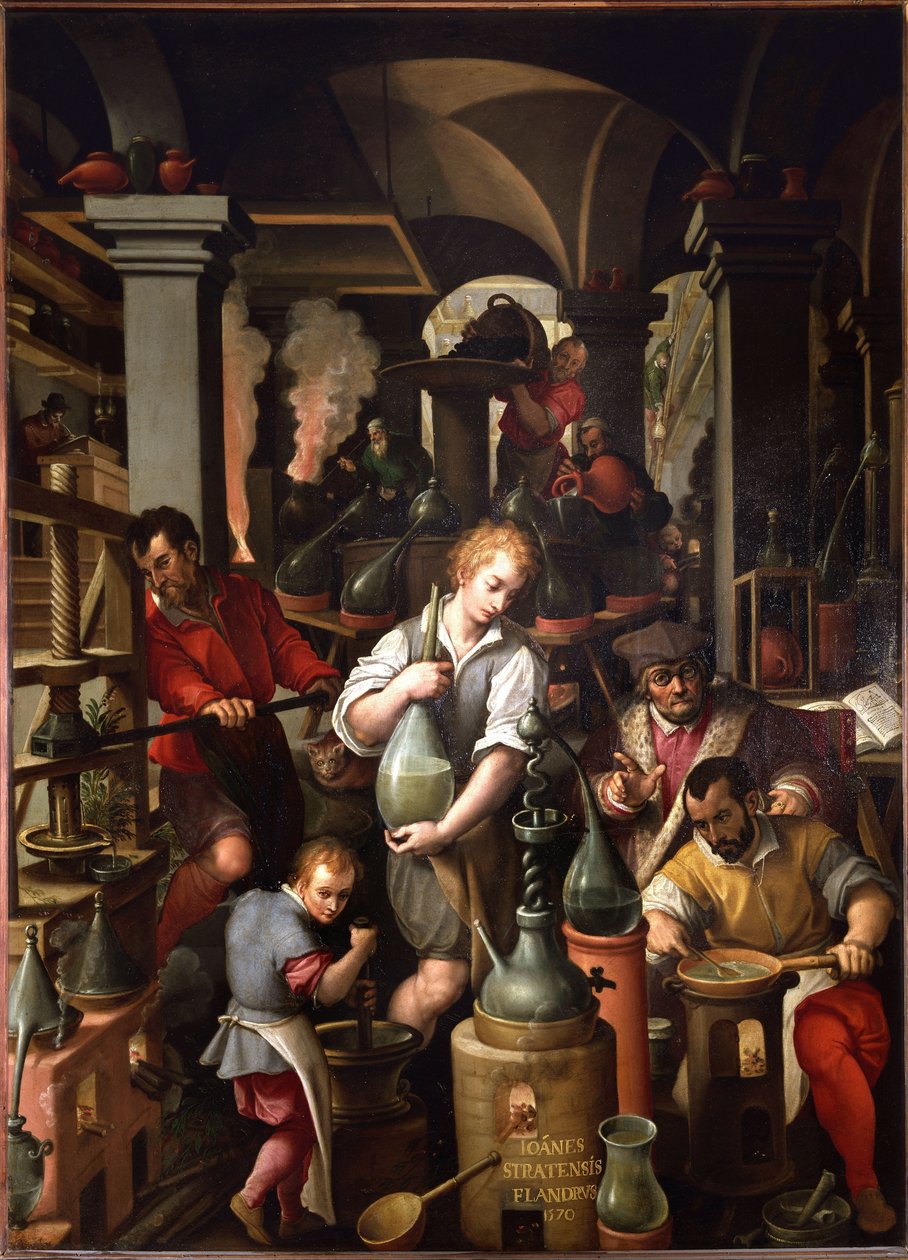 Alkymistens Værksted af Jan van der Straet