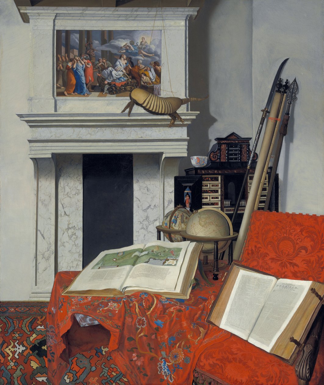 Stilliv med sorter (hjørne af et rum) af Jan van der Heyden