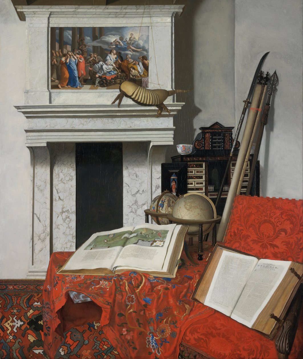 Stilliv med sorter (hjørne af et rum) af Jan van der Heyden