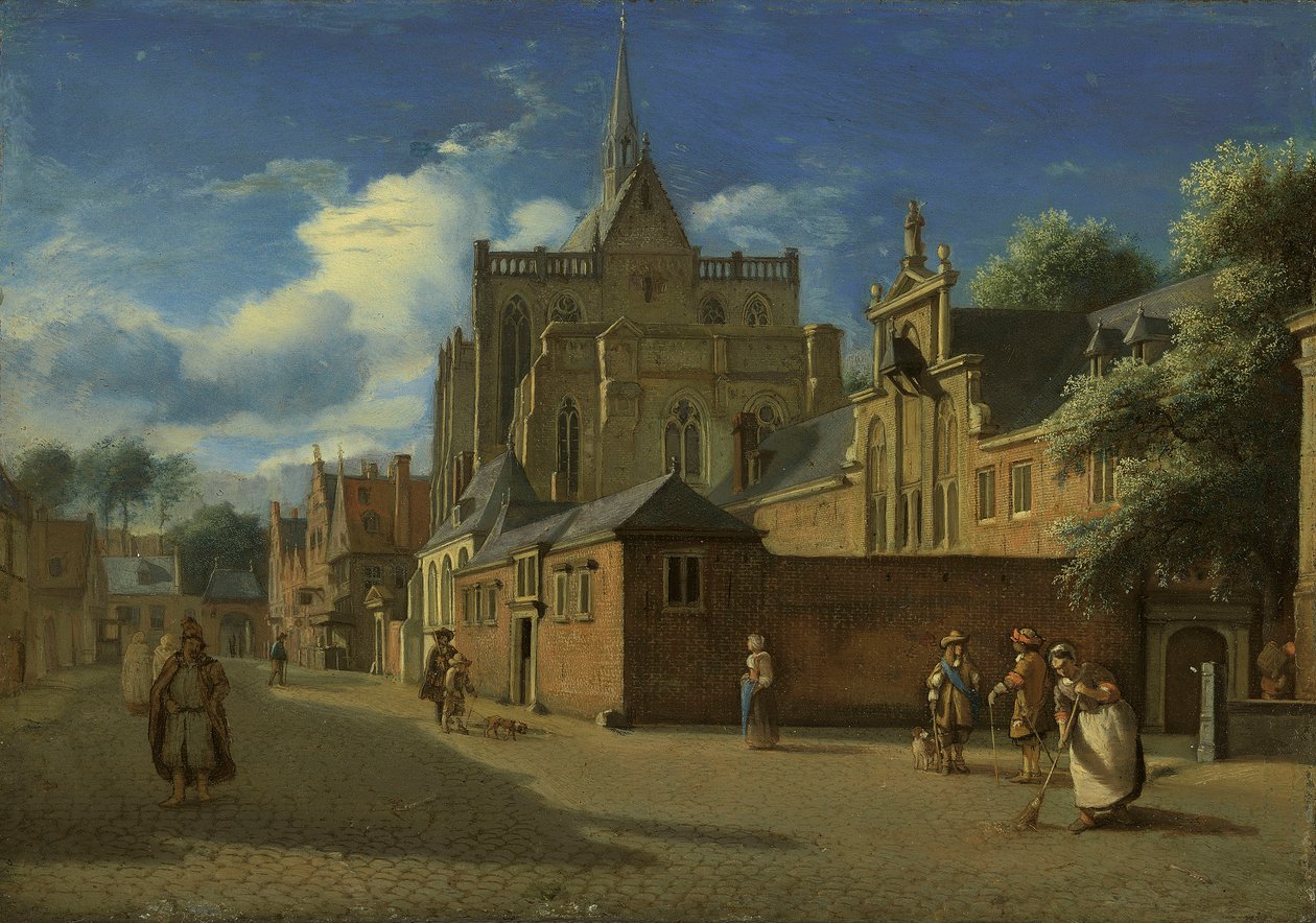 Dom og Domhof, Köln af Jan van der Heyden
