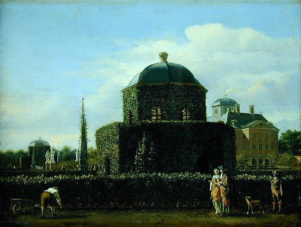 Bosch-husets pavillon, bolig for vogteren i Gravenhage by af Jan van der Heyden