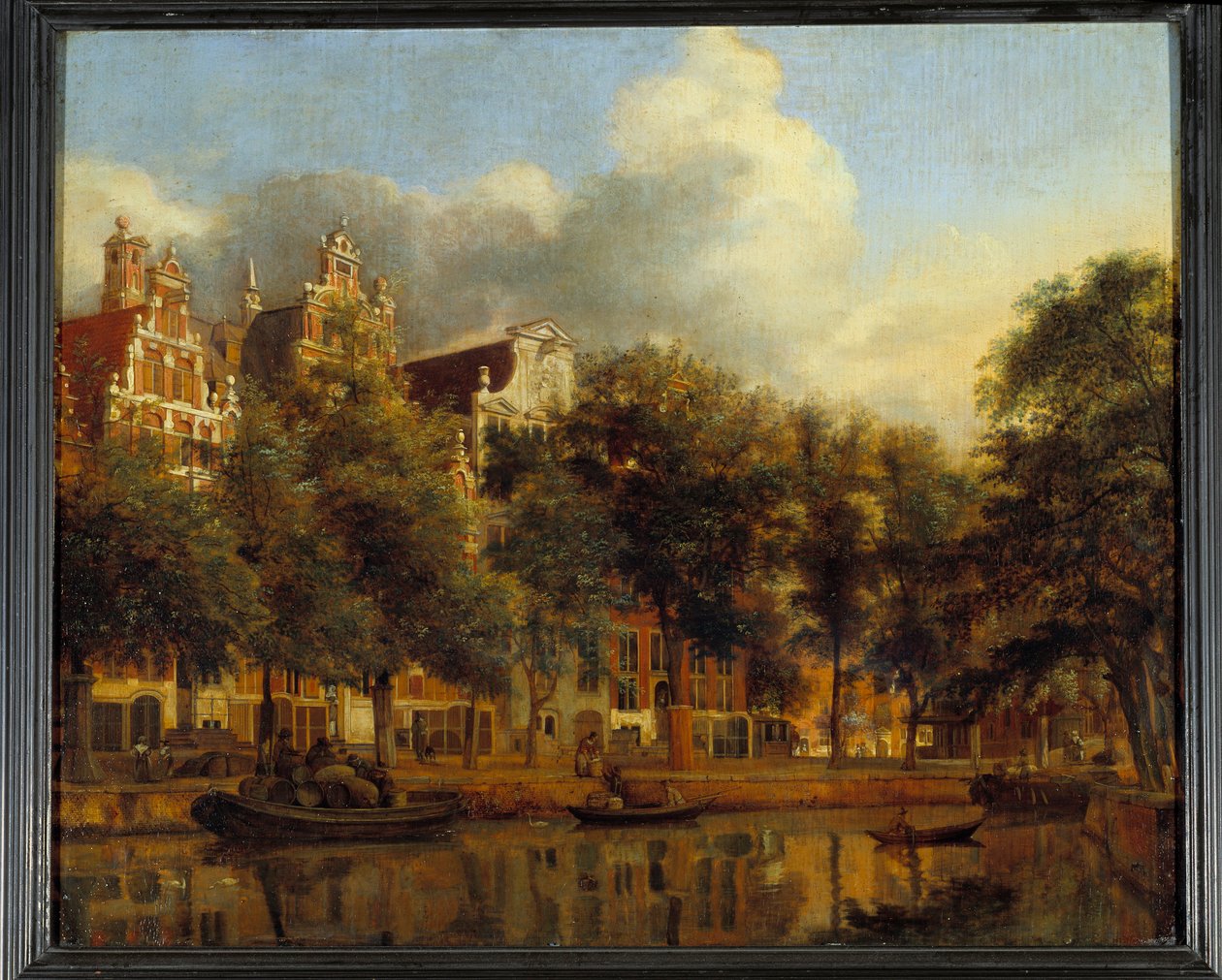 Udsigt over Herengracht i Amsterdam Maleri af Jan Van der Heyden (1637-1712) af Jan van der Heyden