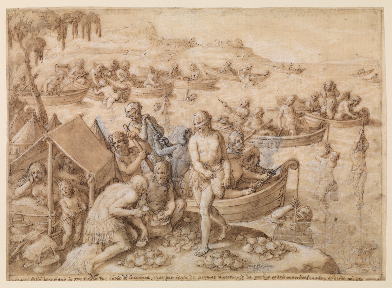 Perledykning, ca. 1596 af Jan van der Straet