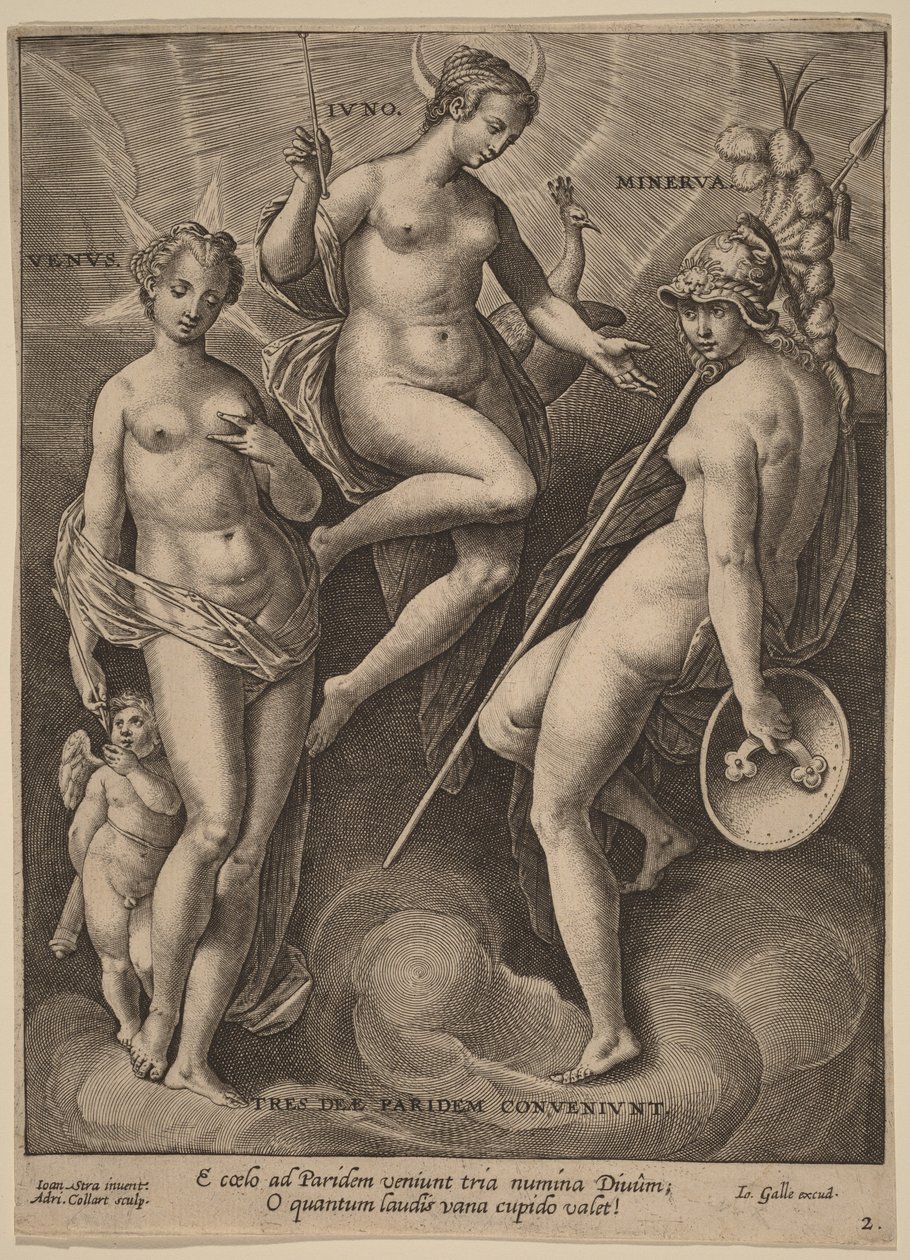 Venus, Juno og Minerva af Jan van der Straet