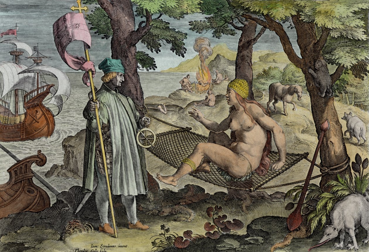 Vespucci Discovering America, plade 2 fra 