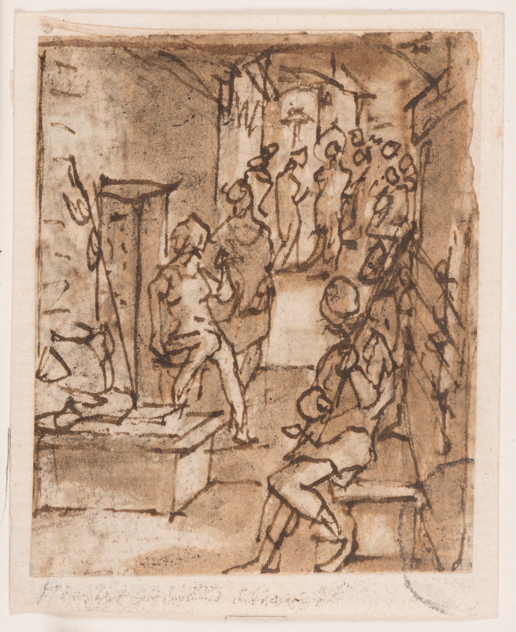 flagellering (?) af Jan van der Straet, called Stradanus