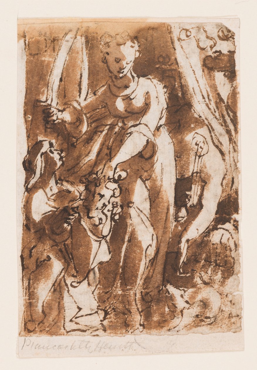 Rekto: Judith med hovedet af Holofernes; Vers: Pietà af Jan van der Straet, called Stradanus