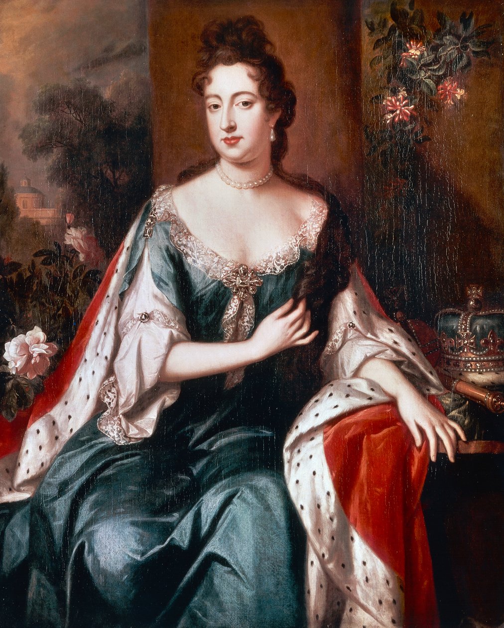 Queen Mary II, ca. 1692-94 (olie på lærred) af Jan van der Vaardt