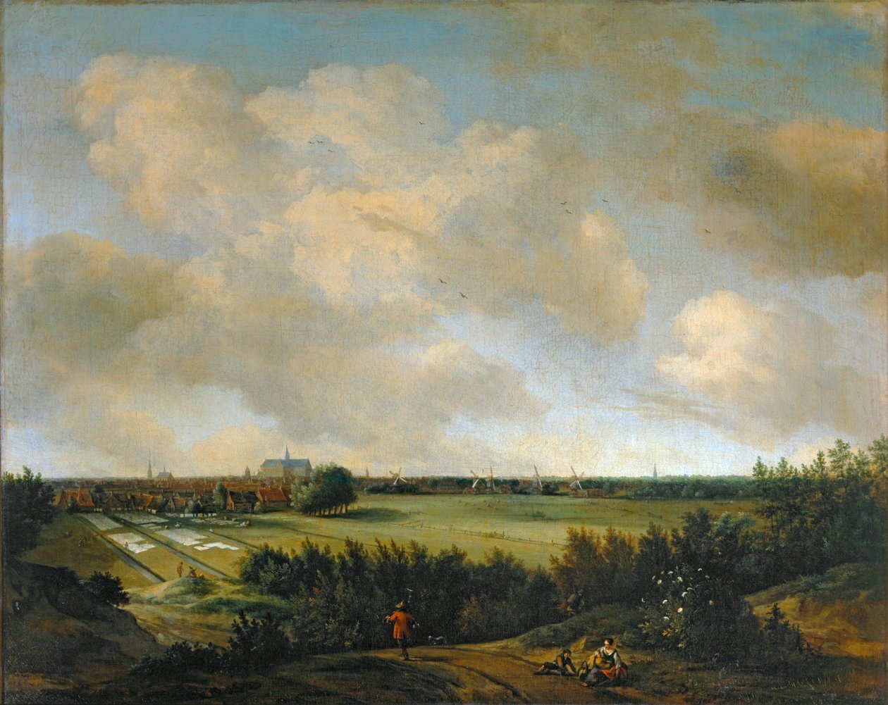 Vaskerskerne i Overveen, nær Haarlem ... af Jan van der the Elder Meer
