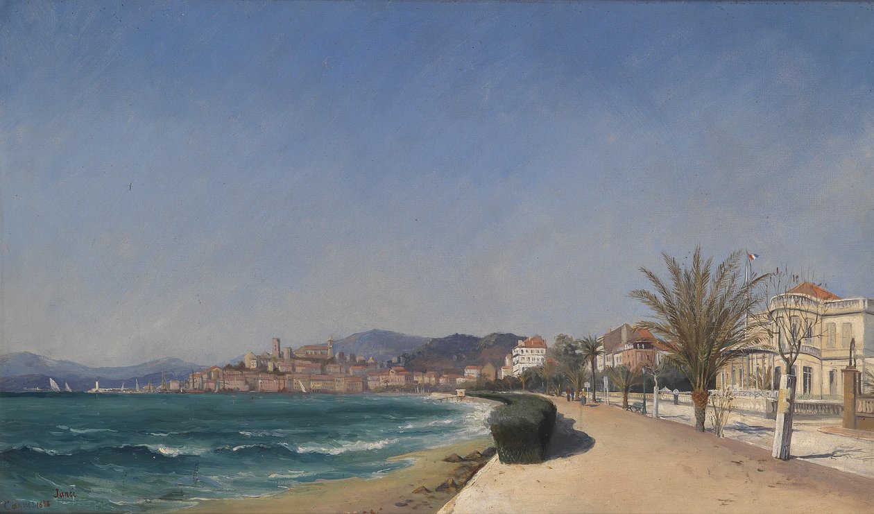 Udsigt over promenaden i Cannes af Janci