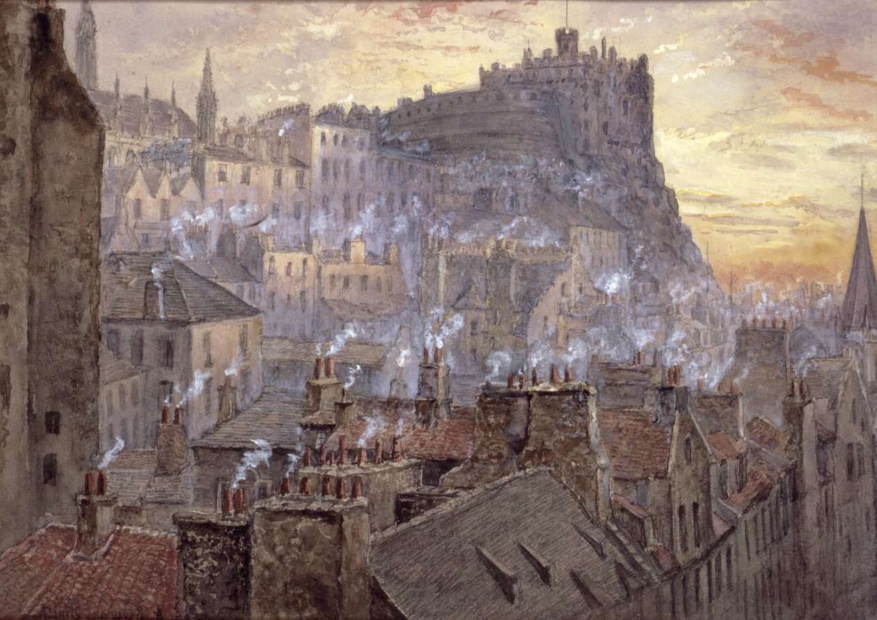 Edinburgh Castle fra George IV Bridge af Jane Stewart Smith