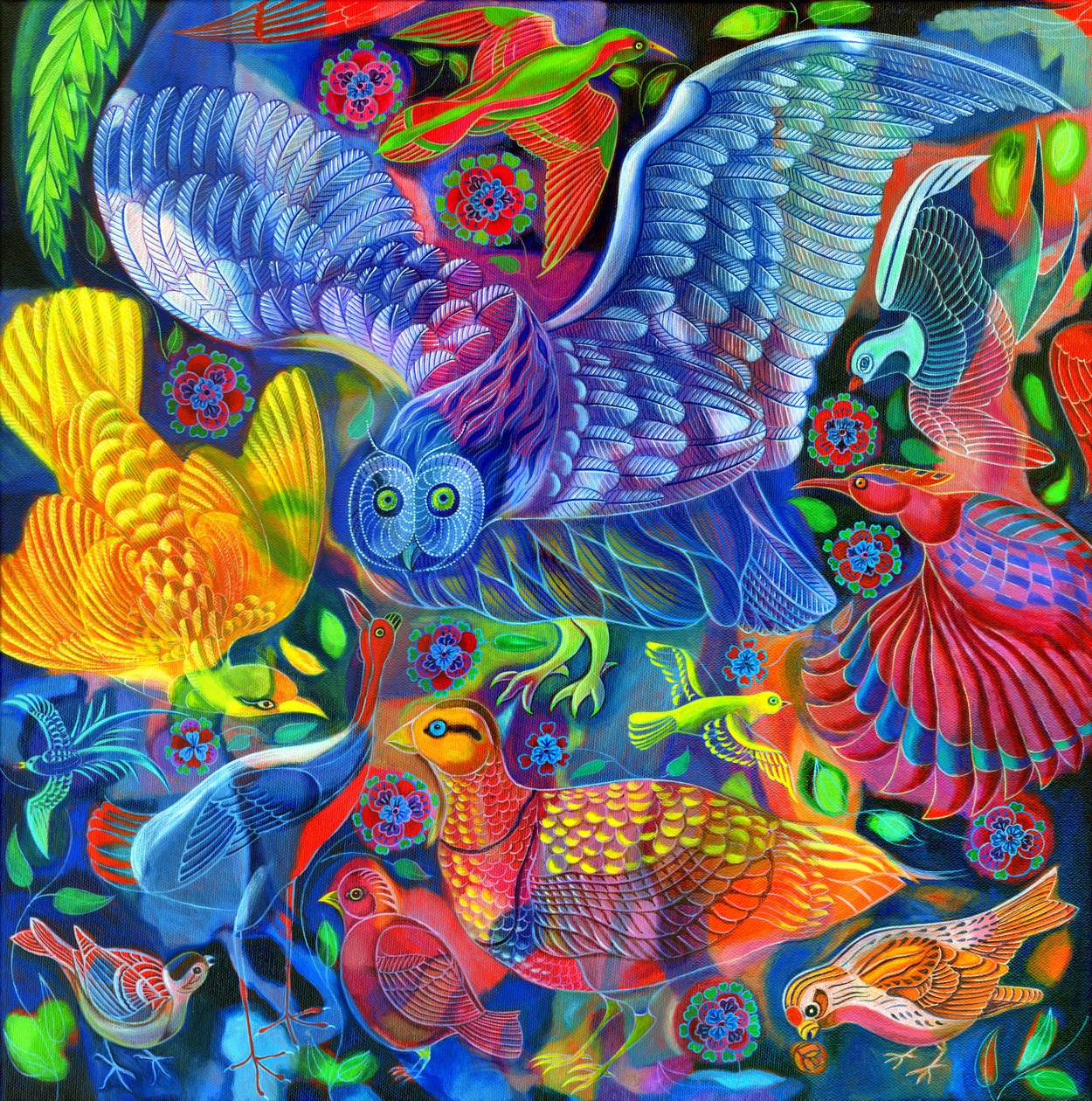 Fugle, 2010, af Jane Tattersfield
