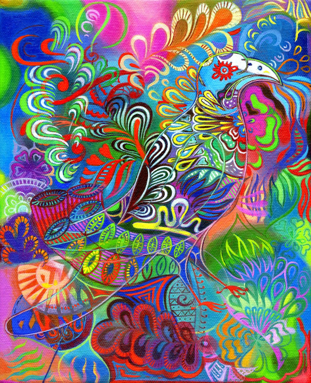 O fugl blandt bladene, 2011, af Jane Tattersfield