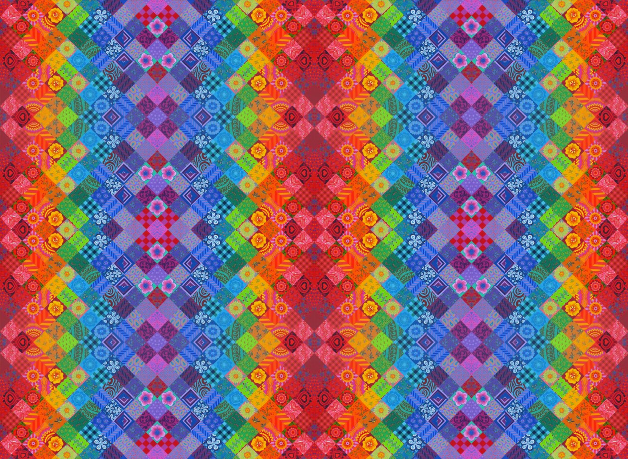 Painted Patchwork, 2013, af Jane Tattersfield