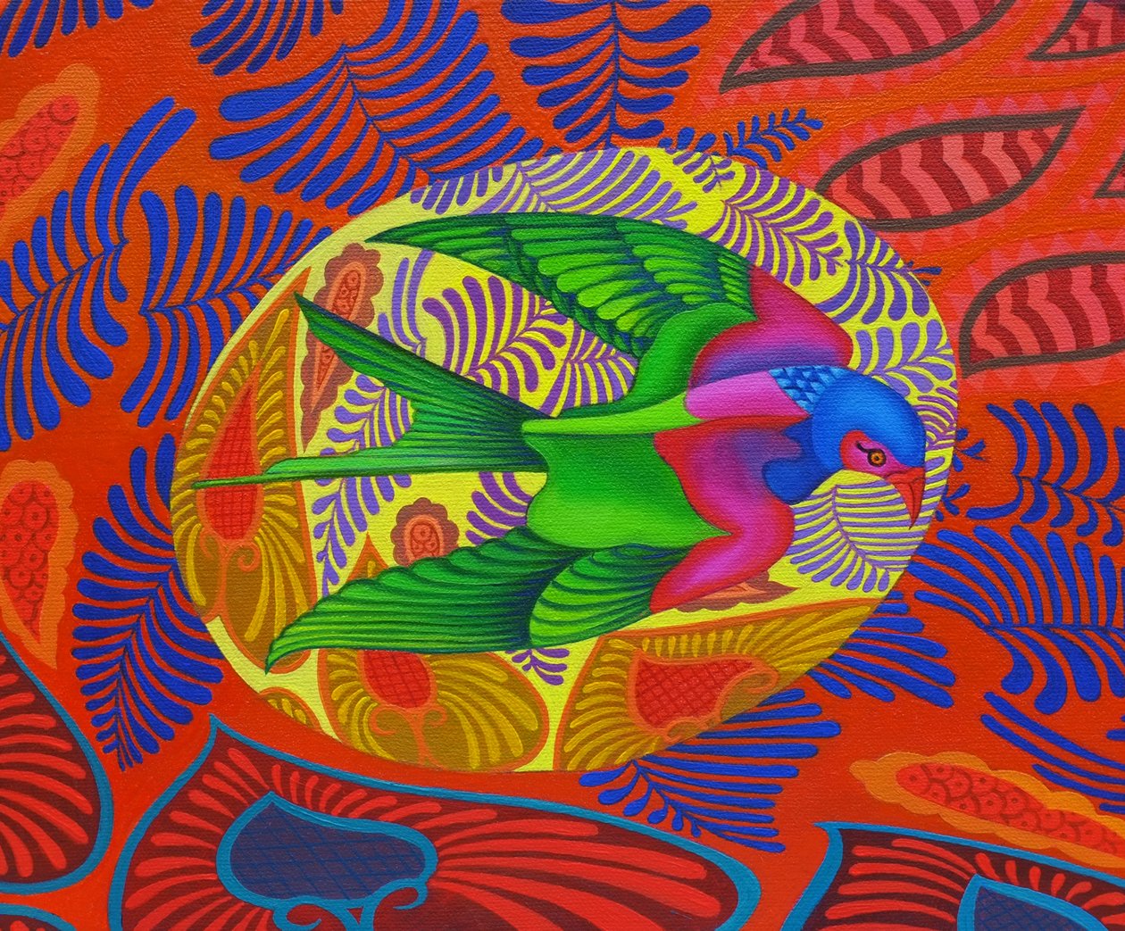 Svalehaledrage, 2012, af Jane Tattersfield