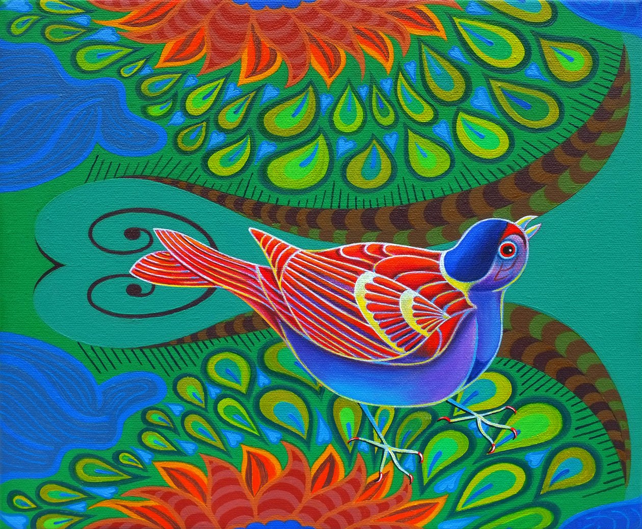 Træspurv, 2012, af Jane Tattersfield