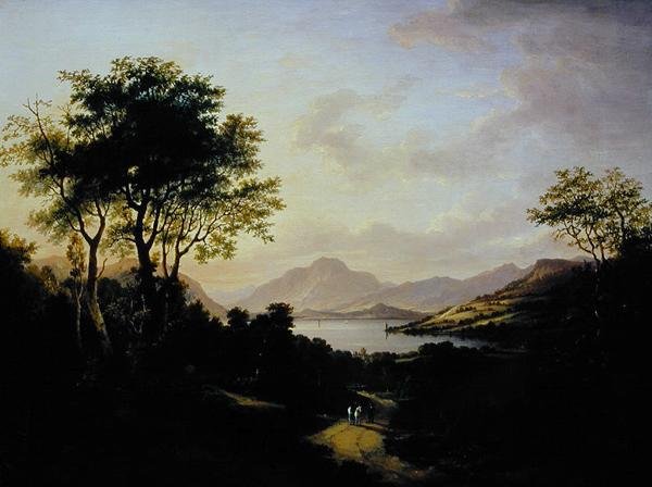 Omfattende udsigt over Loch Lomond, nær Dumbarton (olie på lærred) af Jane Nasmyth