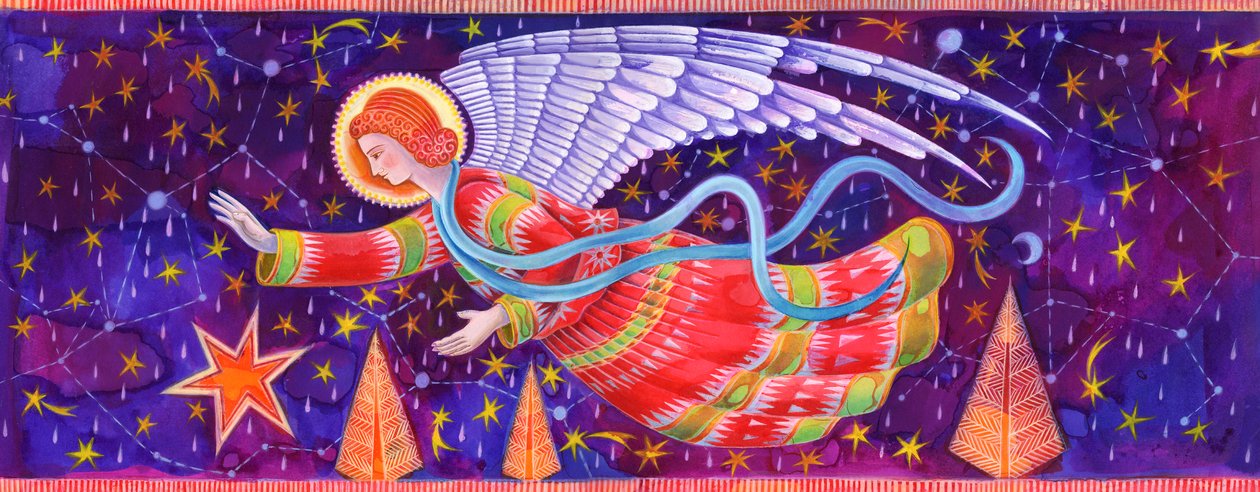 Angel, 1995, (blæk og gouache) af Jane Tattersfield