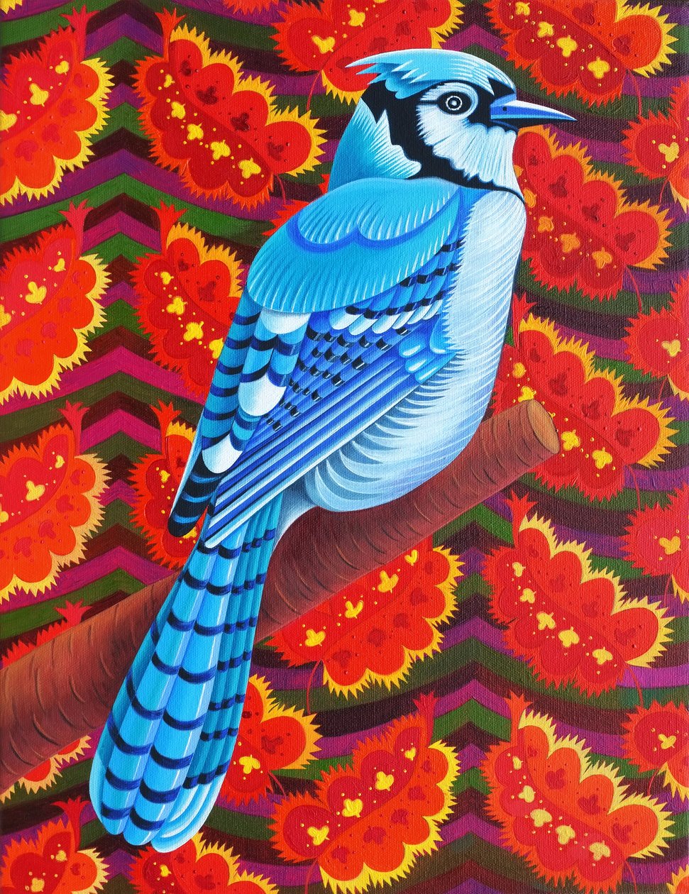 Blue Jay, 2016, af Jane Tattersfield