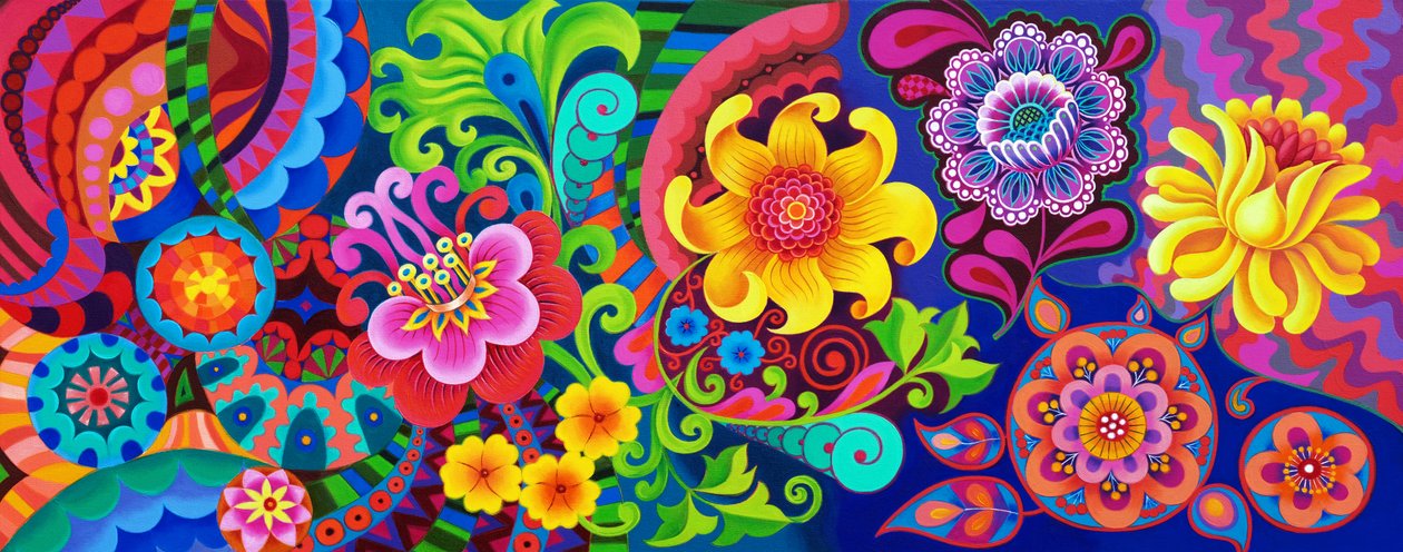 Blomstermønster, 2020 af Jane Tattersfield
