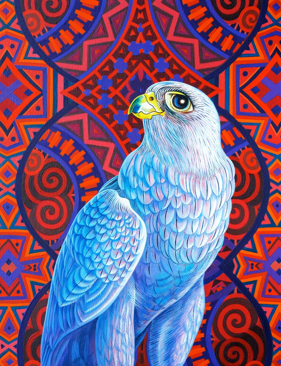 Gråfalk, 2017, af Jane Tattersfield