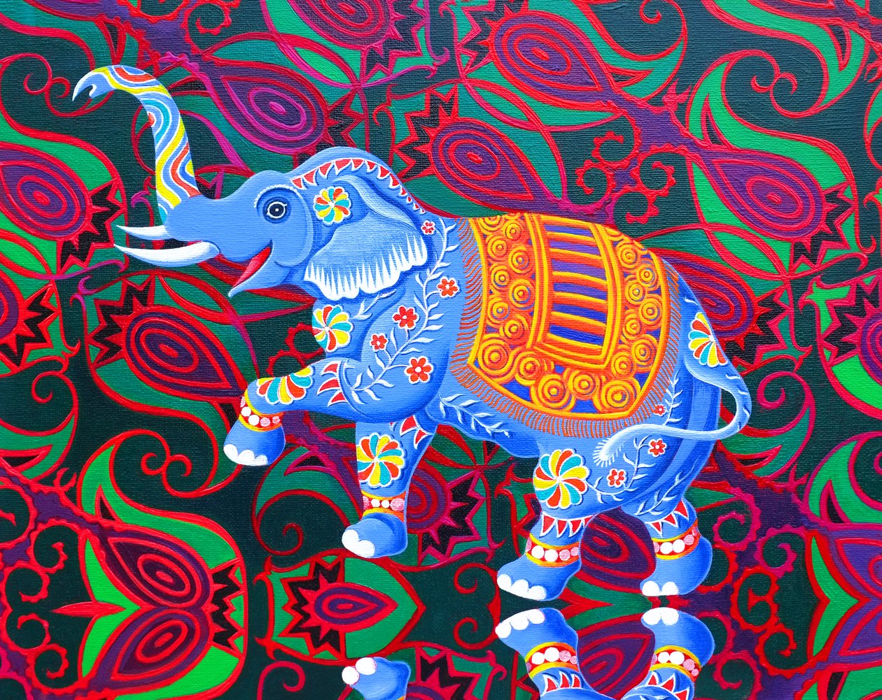 Indisk elefant, 2016, af Jane Tattersfield