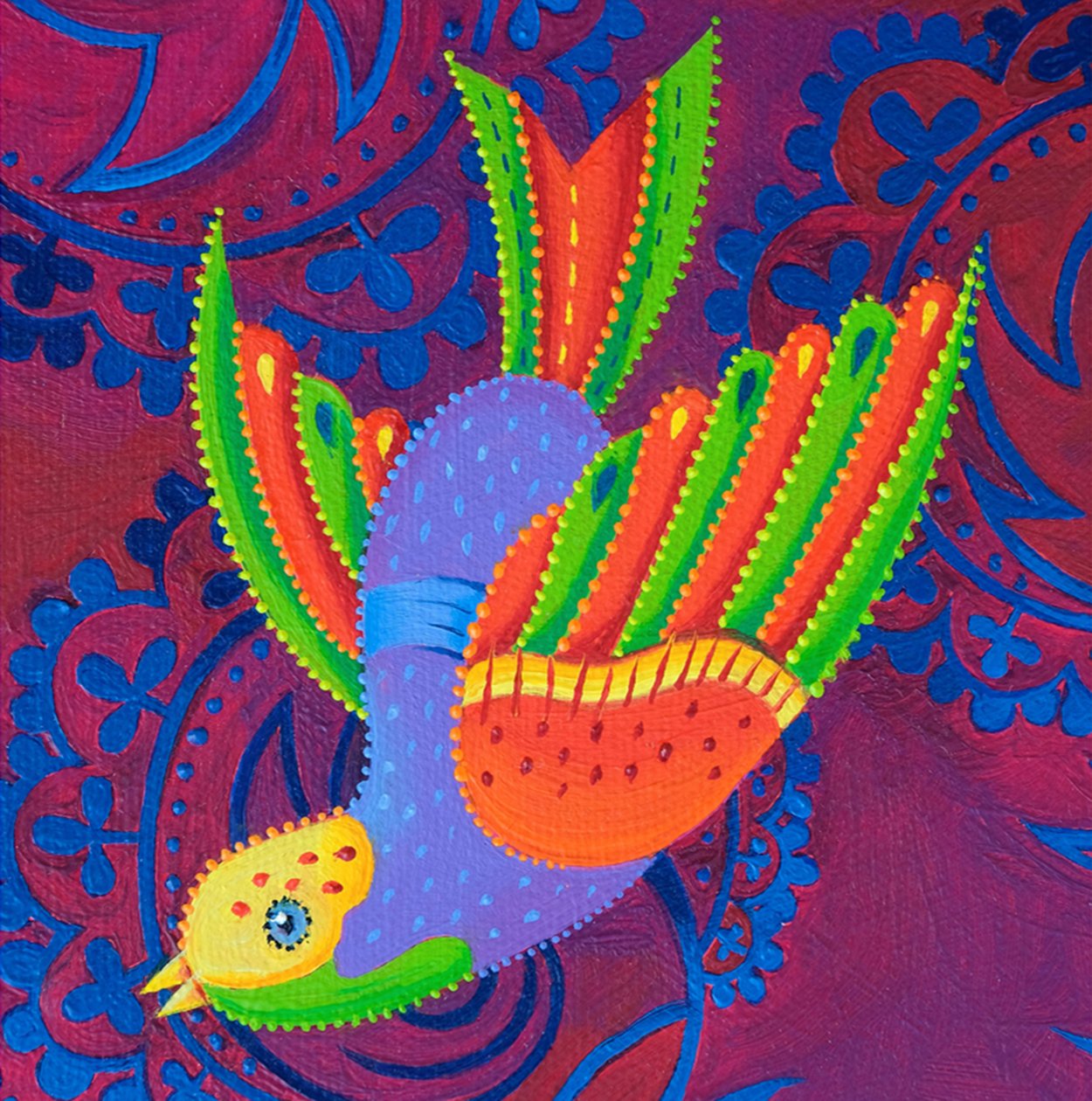 Gulhovedet fugl, 2019 af Jane Tattersfield