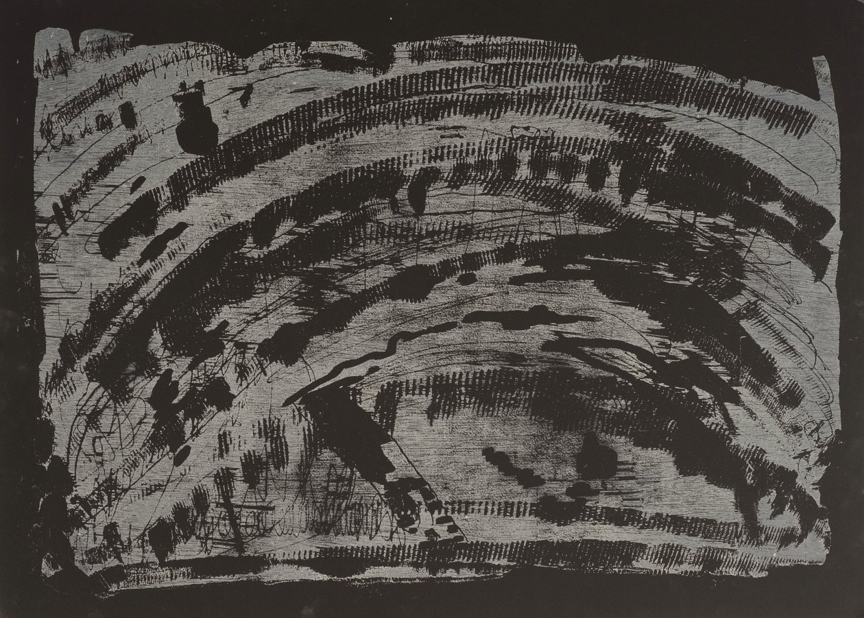 Poisoned Earth II, 2013 (træsnit med motorsav) af Janet McKenzie