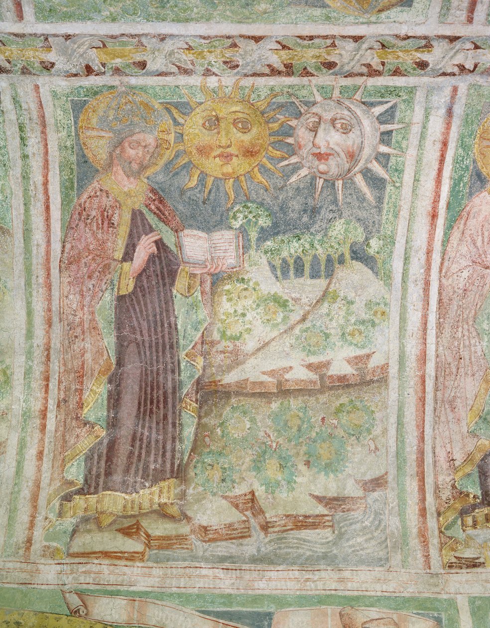 Skabelsen af solen, månen og stjernerne, 1490 af Janez Kastav