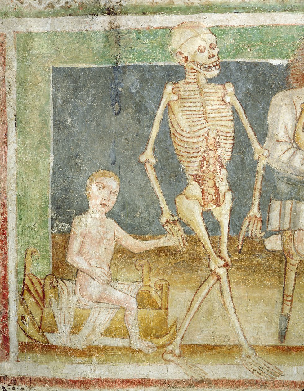 Dødedansen: Døden og barnet, 1490 af Janez Kastav